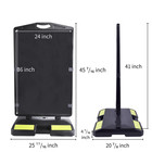 2-pack 24   x36    Wind Resistant Outdoor Sign Board With 40lbs Water Filled Base