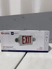 Lithonia Lighting Lhqm R M6 Led Emergency Exit Sign With 2-round Head Lamp - Red