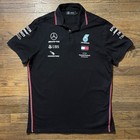 Mercedes Amg Petronas F1 2019 Team Polo Shirt - Xl Black Formula 1 Motorsport