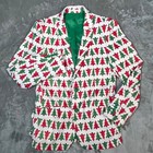 Youth 16 Xxl Christmas Tree Holiday Suit Jacket Blazer Runs Slim Party Reception