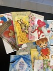 Vintage 250 Greeting Card Lot 40s-70s New Baby Birthday Valentine Religious More