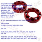 2pcs Skid Steer Wheel Spacers 8 Lugs Fits Bobcat Case Cat John Deere New Holland