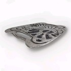 1960s Vintage Don Drumm Polished Metal Art Tray Brutalist Aluminum 13    X 10   In 
