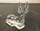 Vintage Bidermann Crystal Buck Deer Figurine Christmas Lodge Cabin Decor