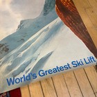 Swissair World s Greatest Ski Lift 1969 Airline Vintage Poster