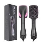 One Step Hair Dryer Comb Ionic 3 Heat 2 Speed 1200w Black pink Xr-8801