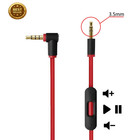 Beats Aux Audio Cable With Mic   Charger Cord Replacement Solo Studio Pro Red