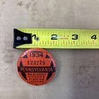 Pennsylvania 1934 Fishing License Pin
