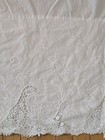Pottery Barn Kids Embroidered Lace Toddler Bed Crib Skirt Split Hem 16 Inch Drop