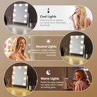 Hollywood Vanity Makeup Mirror With Lights - 9 Led Bulbs  Touch Control  3 