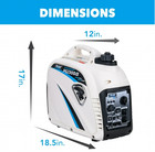 Pulsar 2300-watt Super Quiet Gasoline Powered Inverter Generator With Usb