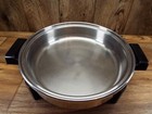 Saladmaster 7256 Electric Skillet 12  Oil Core Stainless Steel Tested Vg 