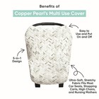 Copper Pearl Nursing Cover Multi-use Baby Car Seat Cover  Stroller Cover