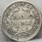 1853 Seated Liberty Half Dime - With Arrows - Xf - 90  Silver - R-53h