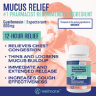 Welmate Mucus Relief   Guaifenesin 600mg   70 Ct Exp 01 27  generic Mucinex 