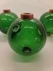 Smooth Emerald Green Glass Lightning Rod Ball 4 1 2  East Coast Lightning Equip