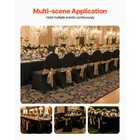 Uimoso 50pcs Black Stretch Spandex Chair Covers For Events And Dining