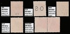 Australia - 2d Orange Kgv Used Acsc Varieties X 5    ref  629 