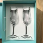 Tiffany   Co  Swing Champagne Glass Pair Set With Box 