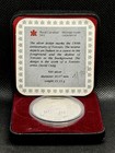 1984 Canada  1 Toronto 150th Anniversary Proof Silver Dollar   Ogp Box W  Coa