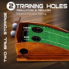 Portable Indoor Golf Putting Green Mat With Ball Return Training Aid Gifts