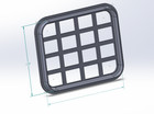  set Of 2  Cinder Drain Block Screen   Wall Fence Grate Covers   Animal Barrier