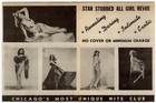 Vintage 1940s   50s Koo-koo Club Burlesque Brochure Chicago Striptease Ephemera