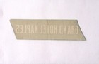 Vintage Grand Hotel Naples Italy Luggage Label 1 75 X 6 5 