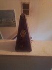 Vintage Seth Thomas Metronome De Maelzel Wood Music Timer Wind Up W  Cover Works
