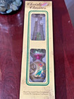 Vintage Commodore Christmas Classics Finial Glass Tree Topper Romania  11  Nos
