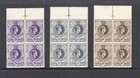Kgvi 1938-1954 Swaziland Definitive Set To 10s Marginal Guide Blocks Sg28-38 Mnh