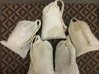 8 x12  Cotton Single Drawstring Muslin Bags  natural Color 