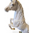 Vintage 1990s Large 16  Rearing Unicorn Figurine Statue White