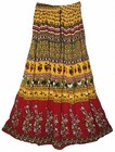 Plus Size Xl To 2x Indian Long Maxi Skirt For Women Retro Hippie Gypsy Boho P3