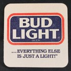 Bud Light Beer Coasters Lot Of 90 Nos Vintage Barware Advertising Square