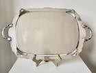 Vintage Silver Plated Footed Countess Serving Tray Platter 24 5    X 14 5   