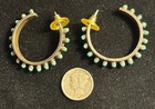 Vintage Navajo Sterling Silver Turquoise Earrings 11 4 Grams