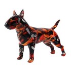 Art Creative Simple Colorful Bull Terrier Ornaments Statue Resin Pet G861 Red
