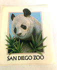 Vintage Decal Sticker San Diego Zoo Panda Bear 3  X 2 5  Souvenir California