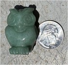 Green Aventurine Owl Totem - Growth  Renewal  Wisdom