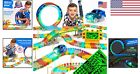 Glow In The Dark Race Track Set - Flexible Car Tracks - Best Gift For Kids 3-   