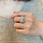 2 Ct Round Cut Lab-created Diamond Band Women s Ring 14k White Gold Plated