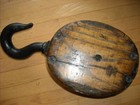 10  Block  2 Pulleys  sheaves and Hook Antique Nautical Large