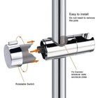 Adjustable Height Shower Head Holder For Slide Bar Rail Head Bracket Holder Au