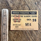 Vintage Movie Ticket Stub 1967 Far From The Madding Crowd Odeon Theatre 1960s