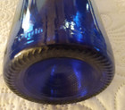 Vintage 12  Cobalt Blue Glass Bottle Vase Wine Incense Holder Boho Retro Decor
