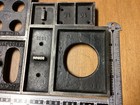 Metal Letterpress Furniture - 14 Pieces  All Metal - Misc  Sizes - Lot H