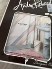 Nib Andre Richard Shower Curtain Calypso Rainbow Pastel Movie Prop 1985 Boho