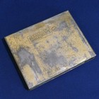Vintage Lucky Strike Cigarettes Flat Fifties Tin Advertising Green Usa