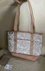 New Lands  End Medium Classic Quilted Tote Bag Tawny Brown Nwt - Retail  60 